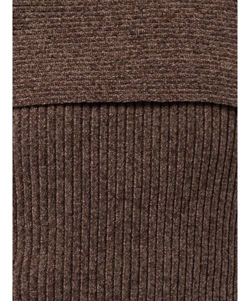 MURUA（ムルーア）の「モールヤーンオフショルニット（ニット/セーター・レディース・ブラック/ピンク/ブラウン・FREE）」の9枚目の写真