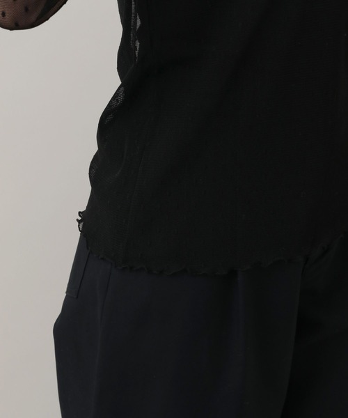 A part by（アパートバイ）の「チュールトドットハイネック_長袖（Tシャツ/カットソー・レディース・アイボリー/ブラック・FREE）」の17枚目の写真