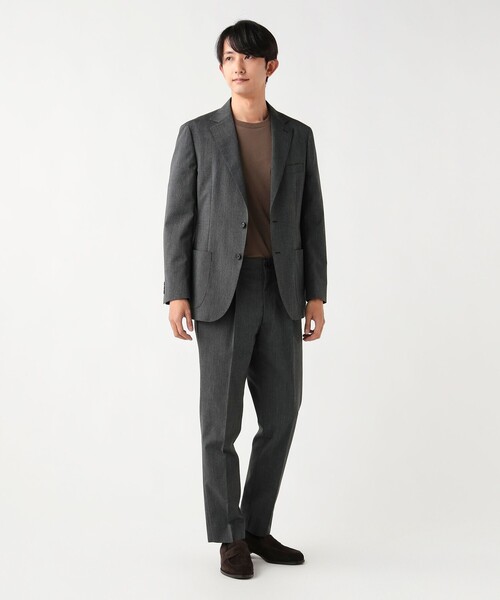 BEAMS HEART(ビームスハート)の「トリアセテート ピンヘッド スラックス(セットアップ対応)(スラックス・メンズ・ネイビー/グレー・SMALL/MEDIUM/LARGE/X-LARGE)」の18枚目の写真