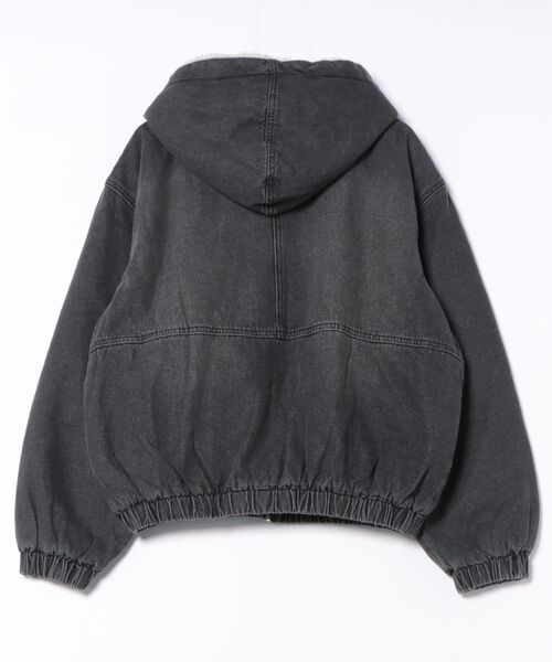 a.p.o.v.(エーピーオービー)の「a.p.o.v. 裏ボアヴィンテージウォッシュデニムオーバーサイズ短丈フードブルゾン(ブルゾン・メンズ・ブラック/ブルー・ONESIZE)」の3枚目の写真