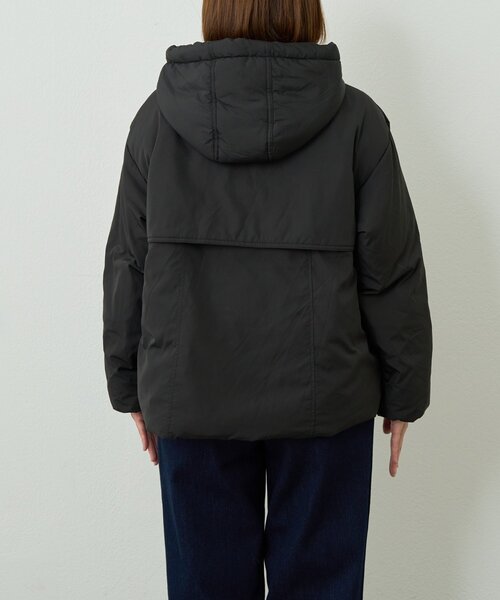 un dix cors(アンディコール)の「《大人カジュアルに》ワークフードヨークピュアダウン(ダウンジャケット/コート・レディース・ブラック/ライトベージュ・FREE)」の16枚目の写真