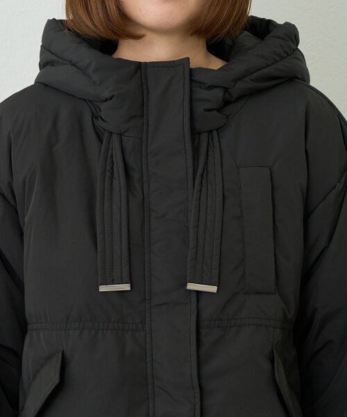 un dix cors(アンディコール)の「《大人カジュアルに》ワークフードヨークピュアダウン(ダウンジャケット/コート・レディース・ブラック/ライトベージュ・FREE)」の17枚目の写真