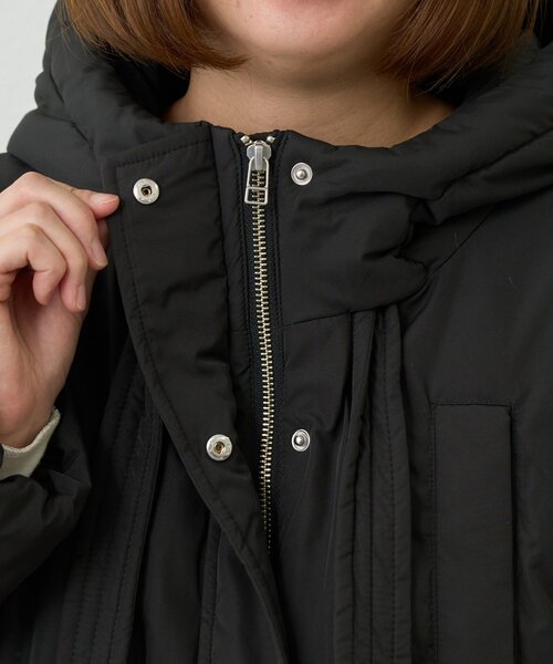 un dix cors(アンディコール)の「《大人カジュアルに》ワークフードヨークピュアダウン(ダウンジャケット/コート・レディース・ブラック/ライトベージュ・FREE)」の19枚目の写真