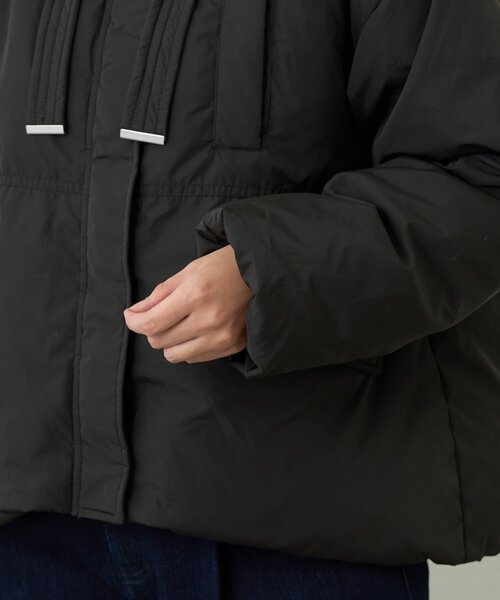 un dix cors(アンディコール)の「《大人カジュアルに》ワークフードヨークピュアダウン(ダウンジャケット/コート・レディース・ブラック/ライトベージュ・FREE)」の20枚目の写真