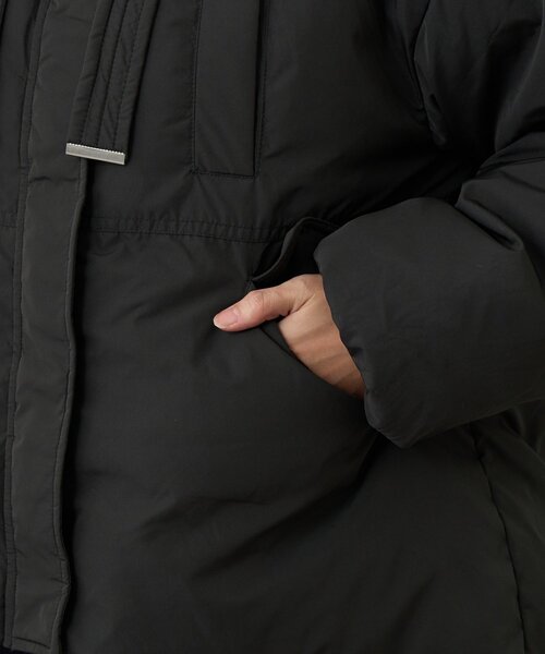 un dix cors(アンディコール)の「《大人カジュアルに》ワークフードヨークピュアダウン(ダウンジャケット/コート・レディース・ブラック/ライトベージュ・FREE)」の21枚目の写真