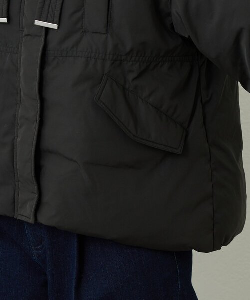 un dix cors(アンディコール)の「《大人カジュアルに》ワークフードヨークピュアダウン(ダウンジャケット/コート・レディース・ブラック/ライトベージュ・FREE)」の22枚目の写真