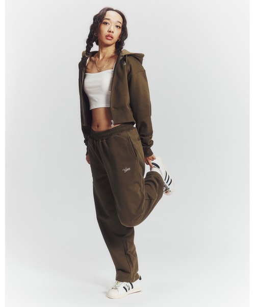 KEBOZ（ケボズ）の「BB BABY SWEAT FULL ZIP HOODIE（パーカー・レディース・ネイビー/オリーブ・FREE）」の2枚目の写真