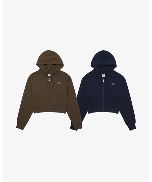 KEBOZ（ケボズ）の「BB BABY SWEAT FULL ZIP HOODIE（パーカー・レディース・ネイビー/オリーブ・FREE）」の13枚目の写真