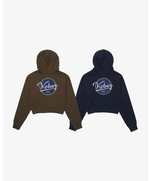 KEBOZ（ケボズ）の「BB BABY SWEAT FULL ZIP HOODIE（パーカー・レディース・ネイビー/オリーブ・FREE）」の12枚目の写真