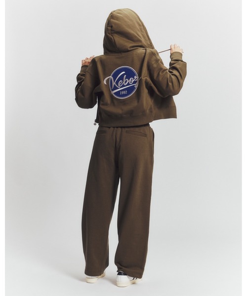 KEBOZ（ケボズ）の「BB BABY SWEAT FULL ZIP HOODIE（パーカー・レディース・ネイビー/オリーブ・FREE）」の4枚目の写真