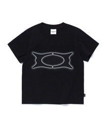 CRITIC（クリティック）の「WORMHOLE LOGO CROP FIT T-SHIRTS BLACK（Tシャツ/カットソー）」
