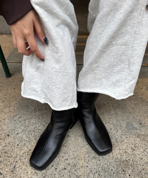 CIAOPANIC TYPY(チャオパニックティピー)の「【履き心地抜群!】ストレッチスクエアブーツ(ブーツ・レディース・ブラウン/ブラック・SMALL/MEDIUM/LARGE)」の3枚目の写真