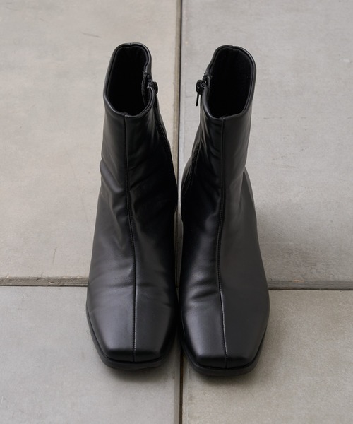 CIAOPANIC TYPY(チャオパニックティピー)の「【履き心地抜群!】ストレッチスクエアブーツ(ブーツ・レディース・ブラウン/ブラック・SMALL/MEDIUM/LARGE)」の7枚目の写真