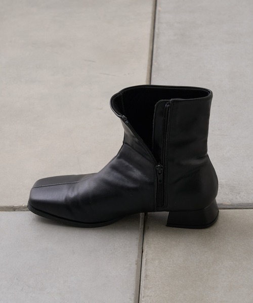 CIAOPANIC TYPY(チャオパニックティピー)の「【履き心地抜群!】ストレッチスクエアブーツ(ブーツ・レディース・ブラウン/ブラック・SMALL/MEDIUM/LARGE)」の10枚目の写真