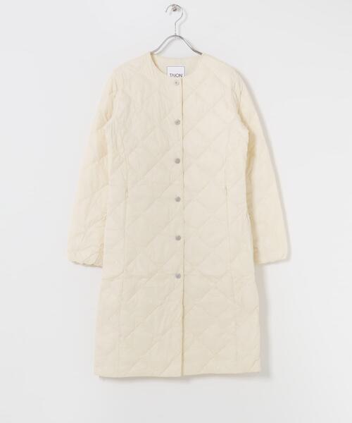 URBAN RESEARCH ROSSO WOMEN(アーバンリサーチ ロッソ)の「TAION CREW NECK LONG DOWN COAT(ダウンジャケット/コート・レディース・ネイビー/ベージュ/オフホワイト/オリーブ/ブラック・MEDIUM/X-LARGE/LARGE)」の6枚目の写真