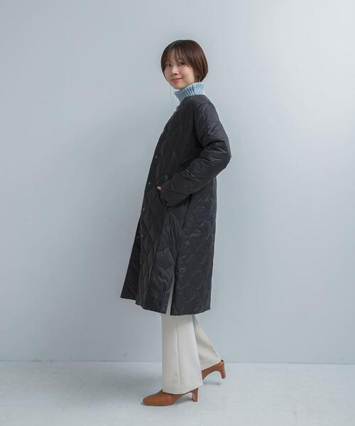 URBAN RESEARCH ROSSO WOMEN(アーバンリサーチ ロッソ)の「TAION CREW NECK LONG DOWN COAT(ダウンジャケット/コート・レディース・ネイビー/ベージュ/オフホワイト/オリーブ/ブラック・MEDIUM/X-LARGE/LARGE)」の9枚目の写真