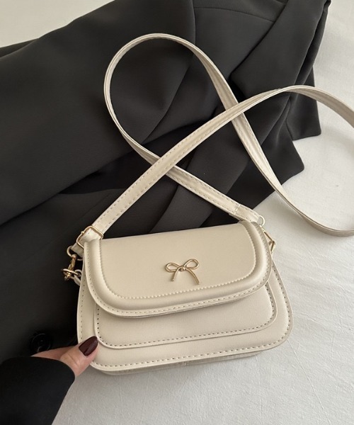 yuue' ( wear )(ユーイ)の「リボンミニショルダーバッグ(ショルダーバッグ・レディース・ブラウン/アイボリー/ブラック・FREE)」の19枚目の写真