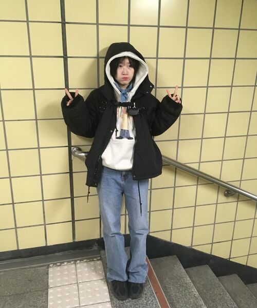 LAUGHER（ラファー）の「[PAT&MAT] モーションパットレグランフード - ブラック / オートミール（パーカー・レディース・その他・MEDIUM/LARGE/X-LARGE）」の13枚目の写真