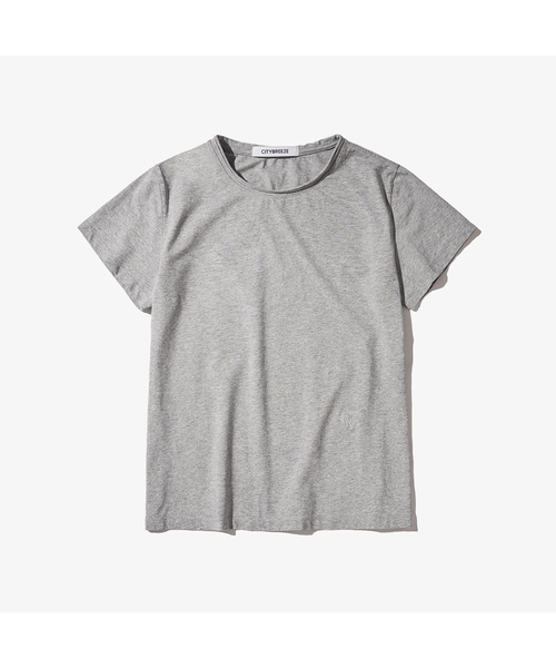 CITYBREEZE(シティブリーズ)の「ミニロゴ半袖Tシャツ_4COLORS(Tシャツ/カットソー・レディース・ホワイト/ブラック/グレー/PINK・SMALL/MEDIUM)」の3枚目の写真