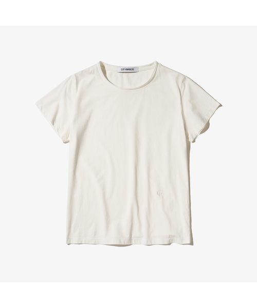 CITYBREEZE(シティブリーズ)の「ミニロゴ半袖Tシャツ_4COLORS(Tシャツ/カットソー・レディース・ホワイト/ブラック/グレー/PINK・SMALL/MEDIUM)」の1枚目の写真