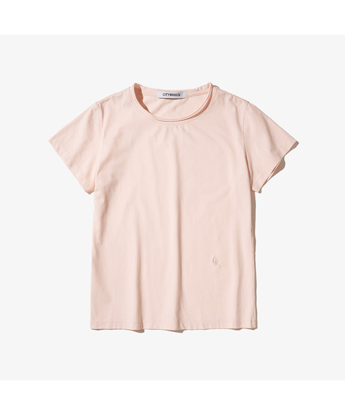 CITYBREEZE(シティブリーズ)の「ミニロゴ半袖Tシャツ_4COLORS(Tシャツ/カットソー・レディース・ホワイト/ブラック/グレー/PINK・SMALL/MEDIUM)」の4枚目の写真