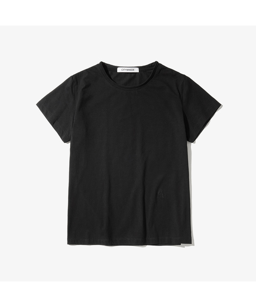 CITYBREEZE(シティブリーズ)の「ミニロゴ半袖Tシャツ_4COLORS(Tシャツ/カットソー・レディース・ホワイト/ブラック/グレー/PINK・SMALL/MEDIUM)」の2枚目の写真