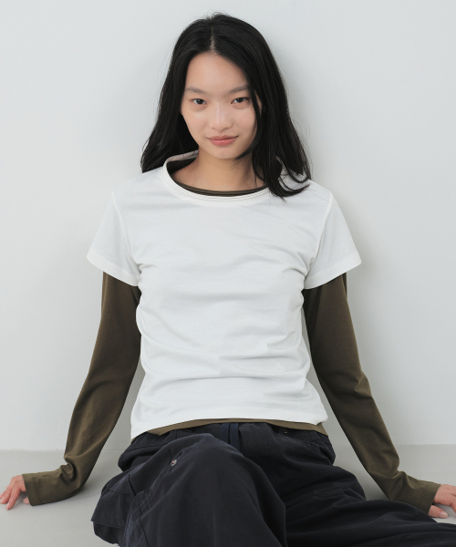 CITYBREEZE(シティブリーズ)の「ミニロゴ半袖Tシャツ_4COLORS(Tシャツ/カットソー・レディース・ホワイト/ブラック/グレー/PINK・SMALL/MEDIUM)」の7枚目の写真