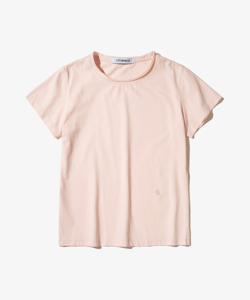 CITYBREEZE(シティブリーズ)の「ミニロゴ半袖Tシャツ_4COLORS(Tシャツ/カットソー・レディース・ホワイト/ブラック/グレー/PINK・SMALL/MEDIUM)」の9枚目の写真