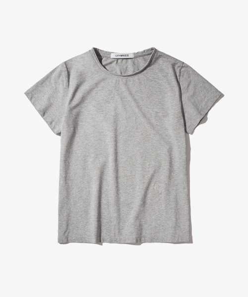 CITYBREEZE(シティブリーズ)の「ミニロゴ半袖Tシャツ_4COLORS(Tシャツ/カットソー・レディース・ホワイト/ブラック/グレー/PINK・SMALL/MEDIUM)」の11枚目の写真