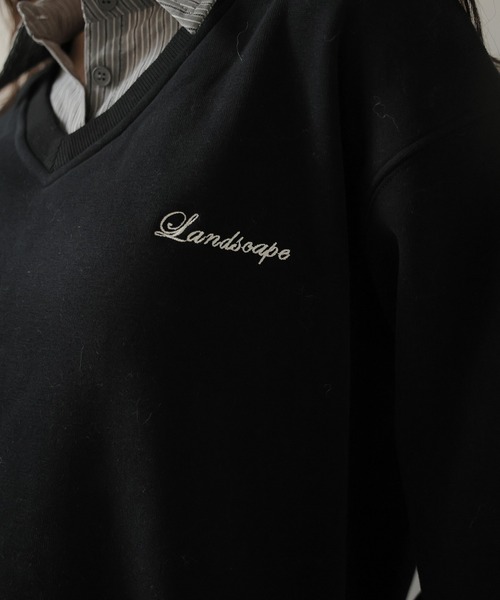 Ulysses（ユリシス）の「シャツドッキング裏起毛トレーナー（スウェット・レディース・ブラック/グレー/モカ・F）」の18枚目の写真