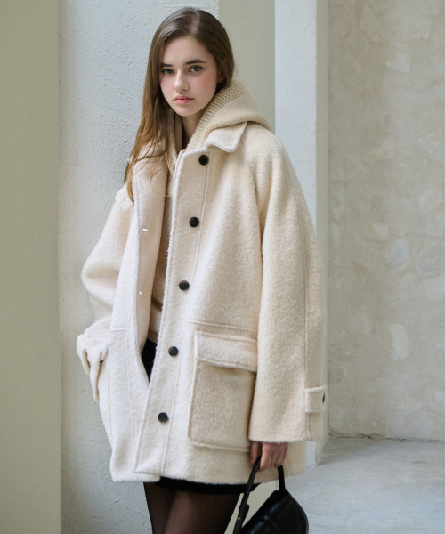 SLOWLOLLI(スローローリ)の「Fluffy mood boucle coat_3 Colors(トレンチコート・レディース・その他・FREE)」の1枚目の写真