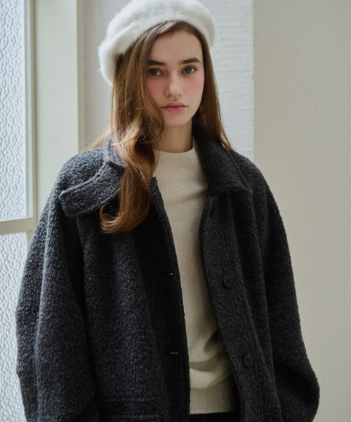 SLOWLOLLI(スローローリ)の「Fluffy mood boucle coat_3 Colors(トレンチコート・レディース・その他・FREE)」の4枚目の写真