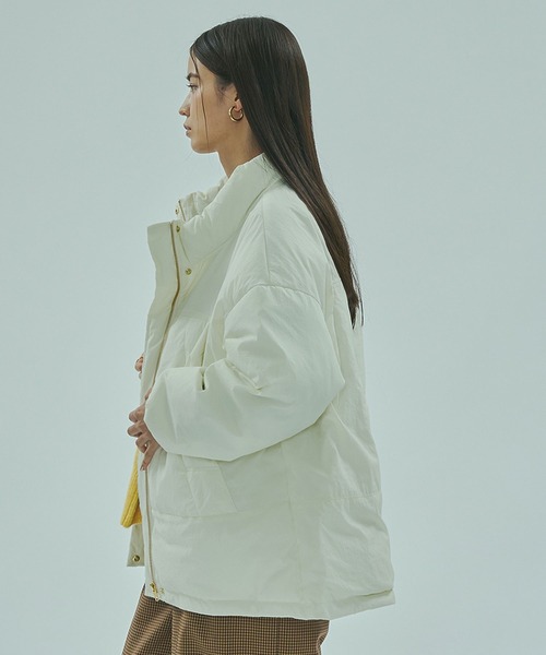 ROSE BUD（ローズバッド）の「【WEB・一部店舗限定】LIGHTWEIGHT PADDED BLOUSON（ブルゾン・レディース・ブラック/カーキ/ホワイト・ONE SIZE）」の5枚目の写真