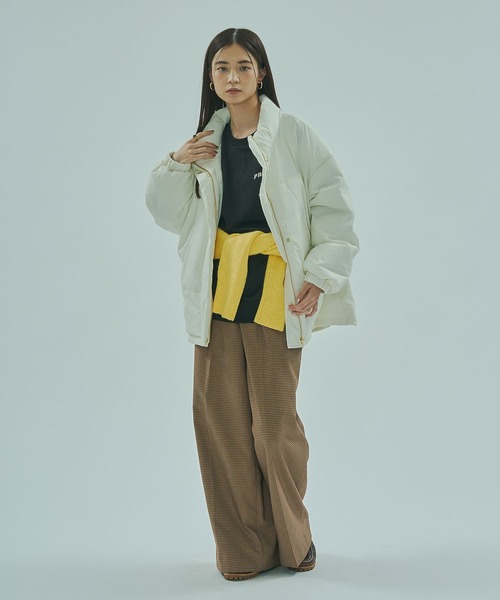ROSE BUD（ローズバッド）の「【WEB・一部店舗限定】LIGHTWEIGHT PADDED BLOUSON（ブルゾン・レディース・ブラック/カーキ/ホワイト・ONE SIZE）」の6枚目の写真