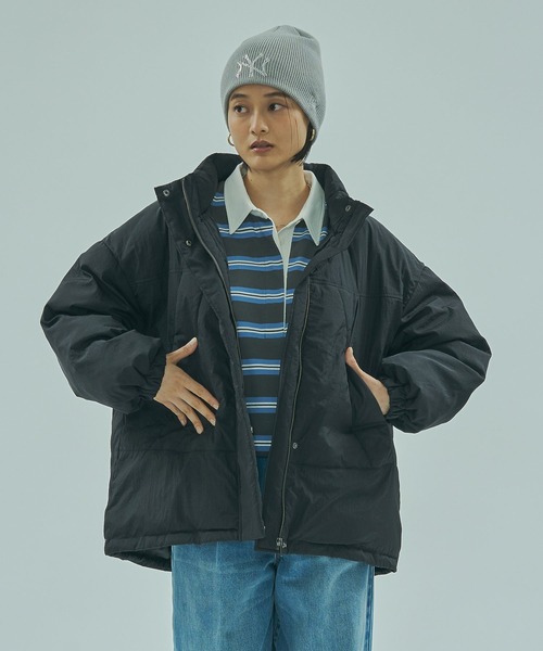 ROSE BUD（ローズバッド）の「【WEB・一部店舗限定】LIGHTWEIGHT PADDED BLOUSON（ブルゾン・レディース・ブラック/カーキ/ホワイト・ONE SIZE）」の9枚目の写真