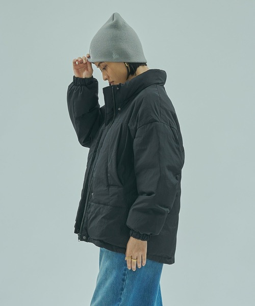 ROSE BUD（ローズバッド）の「【WEB・一部店舗限定】LIGHTWEIGHT PADDED BLOUSON（ブルゾン・レディース・ブラック/カーキ/ホワイト・ONE SIZE）」の10枚目の写真