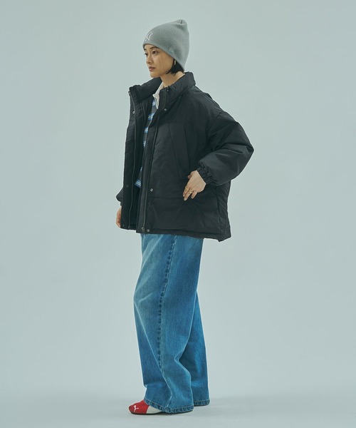 ROSE BUD（ローズバッド）の「【WEB・一部店舗限定】LIGHTWEIGHT PADDED BLOUSON（ブルゾン・レディース・ブラック/カーキ/ホワイト・ONE SIZE）」の13枚目の写真