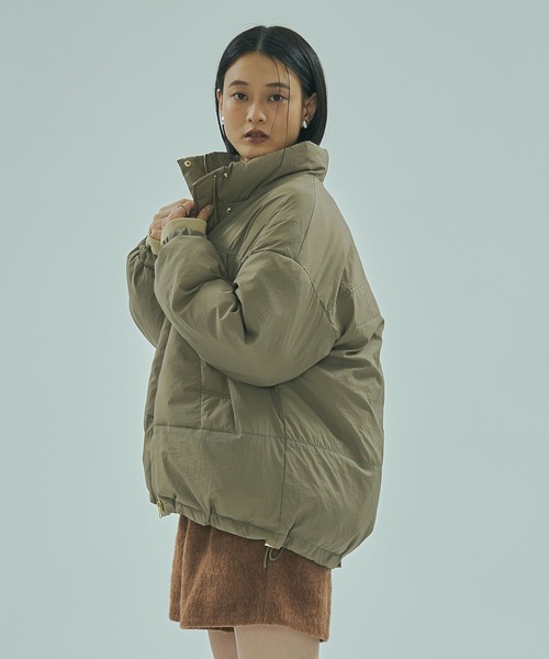 ROSE BUD（ローズバッド）の「【WEB・一部店舗限定】LIGHTWEIGHT PADDED BLOUSON（ブルゾン・レディース・ブラック/カーキ/ホワイト・ONE SIZE）」の16枚目の写真