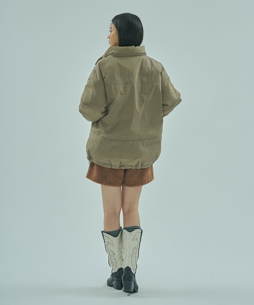 ROSE BUD（ローズバッド）の「【WEB・一部店舗限定】LIGHTWEIGHT PADDED BLOUSON（ブルゾン・レディース・ブラック/カーキ/ホワイト・ONE SIZE）」の20枚目の写真