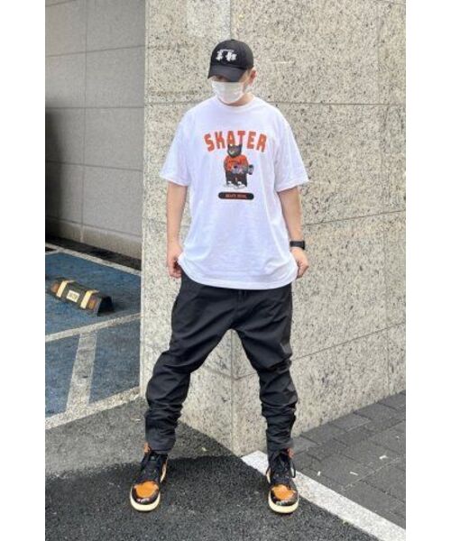 CREAM SODA LAB（クリームソーダラボ）の「グレー スケーター 半袖Tシャツ ホワイト オレンジ（Tシャツ/カットソー・メンズ・その他・XX-LARGE/LARGE/MEDIUM/X-LARGE）」の8枚目の写真