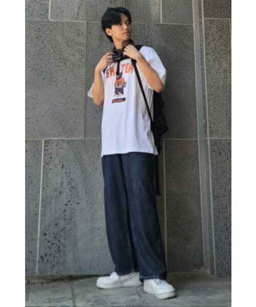 CREAM SODA LAB（クリームソーダラボ）の「グレー スケーター 半袖Tシャツ ホワイト オレンジ（Tシャツ/カットソー・メンズ・その他・XX-LARGE/LARGE/MEDIUM/X-LARGE）」の9枚目の写真