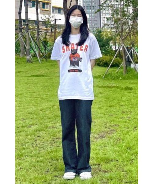 CREAM SODA LAB（クリームソーダラボ）の「グレー スケーター 半袖Tシャツ ホワイト オレンジ（Tシャツ/カットソー・メンズ・その他・XX-LARGE/LARGE/MEDIUM/X-LARGE）」の10枚目の写真