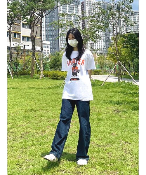 CREAM SODA LAB（クリームソーダラボ）の「グレー スケーター 半袖Tシャツ ホワイト オレンジ（Tシャツ/カットソー・メンズ・その他・XX-LARGE/LARGE/MEDIUM/X-LARGE）」の11枚目の写真