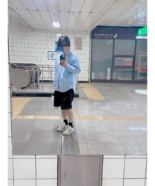 DRAW FIT（ドローフィット）の「ペーパーコットンオーバーサイズシャツ [SKY BLUE]（シャツ/ブラウス・メンズ・その他・LARGE/MEDIUM/X-LARGE）」の8枚目の写真