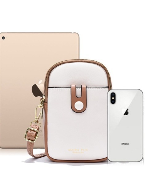 BACKYARD FAMILY(バックヤードファミリー)の「スマホポーチ kmini5022(ショルダーバッグ・レディース・グリーン×ピンク/ブラック系/ブラック/ホワイト×ブルー/ピンク/ホワイト×ブラウン/ピンク系/ホワイト・FREE)」の15枚目の写真