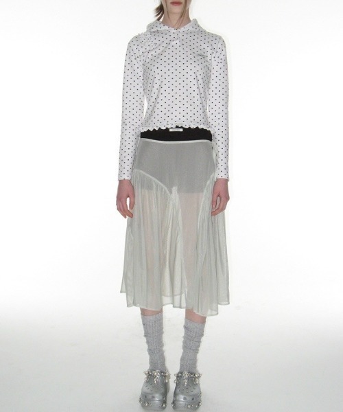 CRANK（クランク）の「【CRANK】DOT FRILL HOODIE / 【クランク