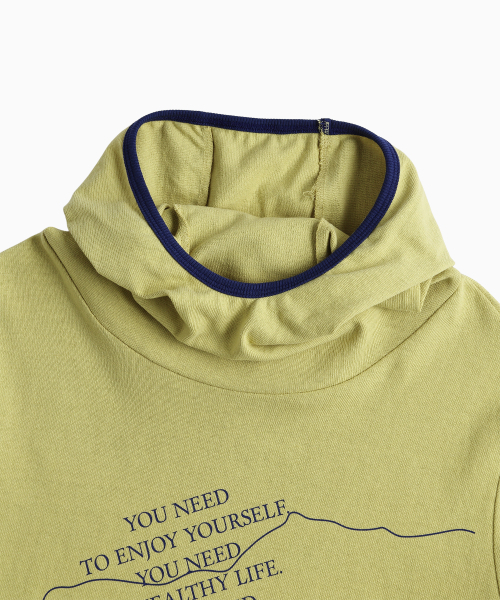 MENASOO(ミナス)の「MNS Track Binding High Neck Hoodie_Olive(パーカー・レディース・オリーブ・2/1)」の15枚目の写真