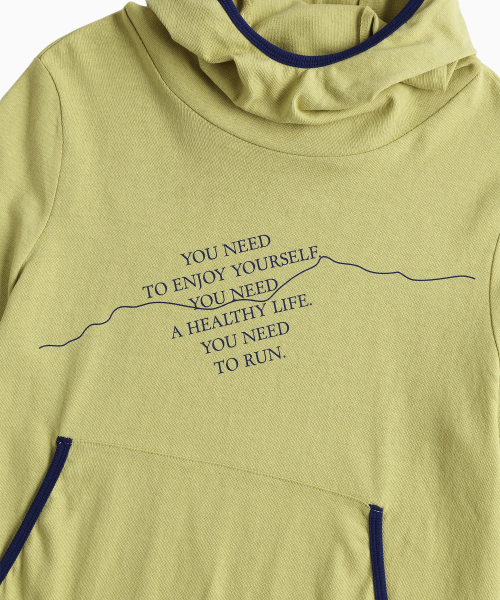 MENASOO(ミナス)の「MNS Track Binding High Neck Hoodie_Olive(パーカー・レディース・オリーブ・2/1)」の16枚目の写真