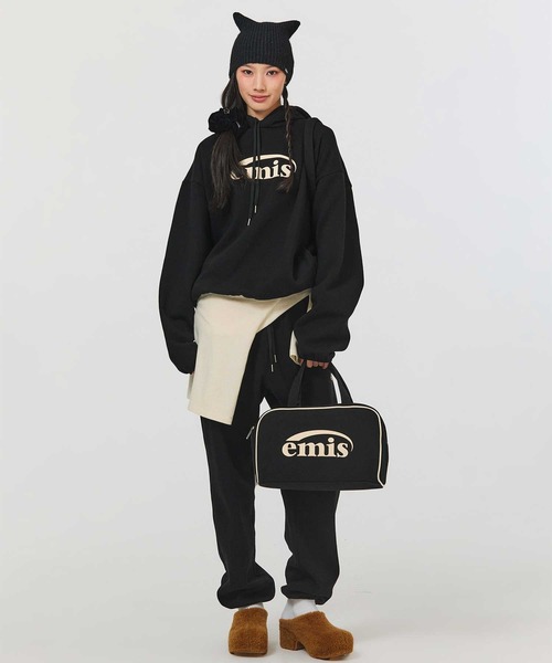 EMIS(イミス)の「LOGO HOODIE(スウェット・レディース・ブラック/ブラウン/ピンク/レッド・M/S)」の5枚目の写真
