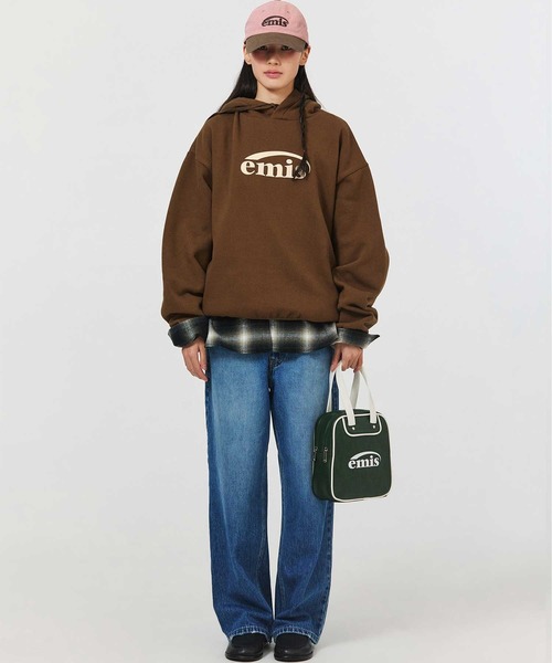 EMIS(イミス)の「LOGO HOODIE(スウェット・レディース・ブラック/ブラウン/ピンク/レッド・M/S)」の16枚目の写真